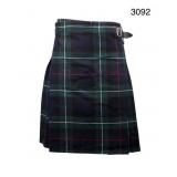 3Pcs Green Plaid Skirt with Buckle Size 32