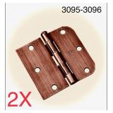2Pcs Richelieu Hinges 81821ACB 3-1/2' X 3-11/16'