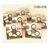 6-Pack XTREME Tech LED Fidget Spinners - Black
