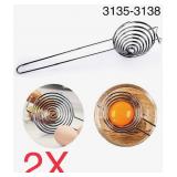 2x Egg Separator, Yolk White Separator Tool, F