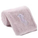 CREVENT BABY THROW PINK CAT
