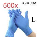 500 LARGE Nitrile Disposable Gloves, 400g Latex