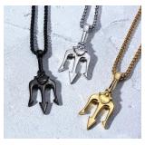 TRIDENT NECKLACE PENDANT 3PCS