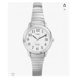 TIMEX WOMENS EXSY READER WITH DATE SILVER