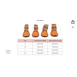 CYRANK 4 PC DOG BOOTIES PAW PROTECTOR SIZE SMALL