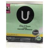 KOTEX U CLEAN&SECURE LINERS REGULAR 129LINERS