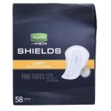 DEPENDS FOR MEN SHEILDS LIGHT FOR DRIPS AND