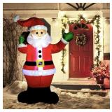 INFLATABLE SANTA CLAUS DECORATION APPROX: 6 FT.
