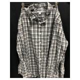 AMAZON ESSENTIALS XL LONG SLEEVE BUTTON UP PLAD