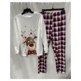 WOMENS CHRISTMAS PAJAMA SET SIZE MEDIUM