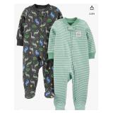 SIMPLE JOYS 2 PACK BABY SHOWER PAJAMAS SIZE 6-9