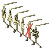 ADXCO 5 PCS CHRISTMAS STOCKING HOLDERS