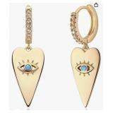 FASHION JEWELRY SMALL EVIL EYE EARRINGS