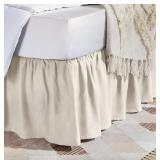 AMAZON BASICS LIGHTWEIGHT PLEATED BED SKIRT