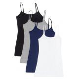 AMAZON ESSENTIALS WOMENS TANK TOPS 4PCS SIZE XS