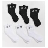 ADIDAS SOCKS 6 PAIRS SIZE LARGE