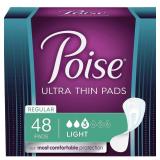 POISE ULTRA THIN INCONTINENCE PADS FOR WOMEN