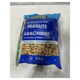 PLANTERS DRY ROASTED PEANUTS 2KG (BAG IS CUT)