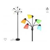 BRIGHTECH MEDUSA LED FLOOR LAMP JET BLACK