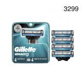 Gillette Mach3 Mens Razor Blade Refills, 4 Count