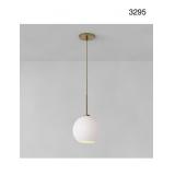 Sculptural Glass Globe Plug-In Pendant (10.5',