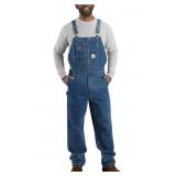 CARHARTT DENIM BIB OVERALL MENS 36x36