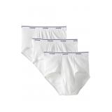 FRUIT OF THE LOOM COTTON BRIEFS WHITE PACK