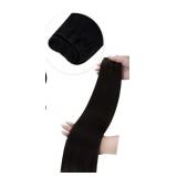 LAAVOO 100% HUMAN HAIR BLACK EXTENSIONS 18IN