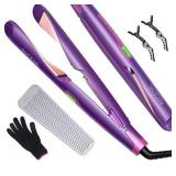 ANGENIL HAIR STRAIGHTENER AND CURLER 2 IN 1 12IN