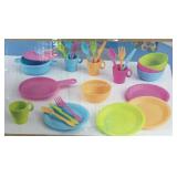 KIDKRAFT 27PC BRIGHT COOKWARE PLAY SET