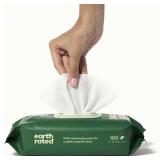 EARTH RATED UNSCENTED DOG WIPES 100 WIPES 8X8