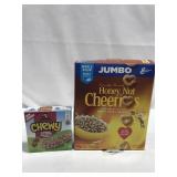 HONEY NUT CHEERIOS & QUAKER CHEWY GRANOLA
