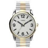 TIMEX STAINLESS STEEL EXPANDABLE BAND WATCH TIMEX STAINLESS STEEL EXPANDABLE BAND WATCH