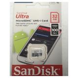 SANDISK MICRO SDHC UHS-I CARD 32GB