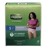 DEPEND WOMENS FIT-FLEX UNDERWEAR SIZE SMALL