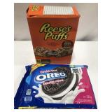 REESES PUFFS BARS 16BARS BB072023 & OREO DOUBLE