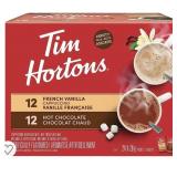 TIM HORTONS 24 PACTETS 12 FRENCH VANILLA 12 HOT TIM HORTONS 24 PACTETS 12 FRENCH VANILLA 12 HOT