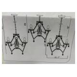 CHROME MINI CRYSTAL CHANDELIER 1PCE