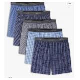 FRUIT OF THE LOOM 5 KNIT BOXERS SIZE LARGE