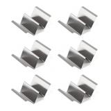 STAINLESS STEEL TACO STANDS 9 x4IN 6PCS USED STAINLESS STEEL TACO STANDS 9 x4IN 6PCS USED