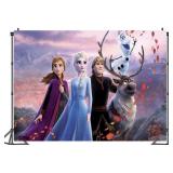 DISNEYS FROZEN PHOTO BACKDROP 59 x36IN