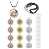 BUUFAN 45PCS RHINESTONE BEZEL PENDANT TRAY SET BUUFAN 45PCS RHINESTONE BEZEL PENDANT TRAY SET