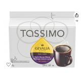 TASSIMO GEVALIA DARK ROAST COFFEE SINGLE SERVE T