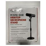GATOR FRAMEWORKS ROUND DESKTOP MICROPHONE BASE GATOR FRAMEWORKS ROUND DESKTOP MICROPHONE BASE