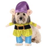 RUBIES DISNEY SNOW WHITE DOPEY PET COSTUME SIZE RUBIES DISNEY SNOW WHITE DOPEY PET COSTUME SIZE