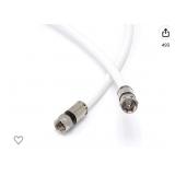 THE CIMPLE 50FT WHITE RG6 COAXIAL CABLE THE CIMPLE 50FT WHITE RG6 COAXIAL CABLE
