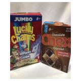 LUCKY CHARMS JUMBO 825G BB092023 & CHOCOLATE CHEX LUCKY CHARMS JUMBO 825G BB092023 & CHOCOLATE CHEX