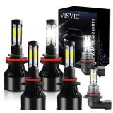 VISVIC LED HEADLIGHTS UNTESTED AS IS 6PCS VISVIC LED HEADLIGHTS UNTESTED AS IS 6PCS
