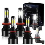 VISVIC LED HEADLIGHTS UNTESTED AS IS 6PCS