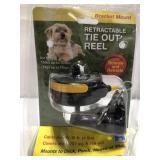BRACKET MOUNT RETRACTABLE TIE OUT REEL 15FT CABLE BRACKET MOUNT RETRACTABLE TIE OUT REEL 15FT CABLE